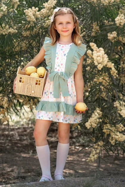 vestido verano niña corazones