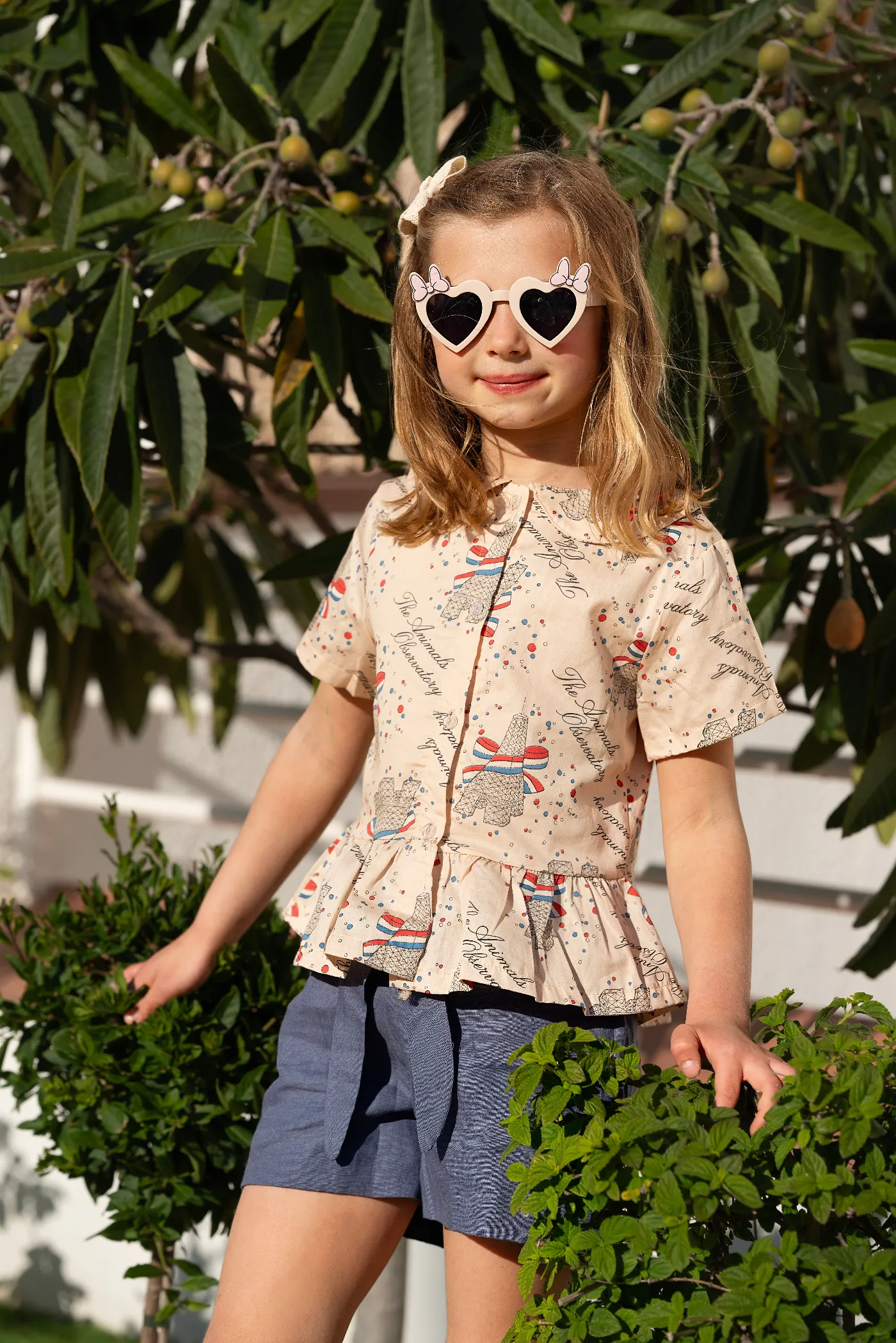 Conjunto "Parisian" Chic : Blusa y Pantalón Corto